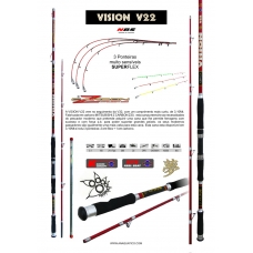 Cana NBS VISION V22  3,10 Mts  (3 Partes)